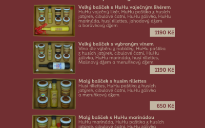 Nabídka vánočních balíčků a našich produktů