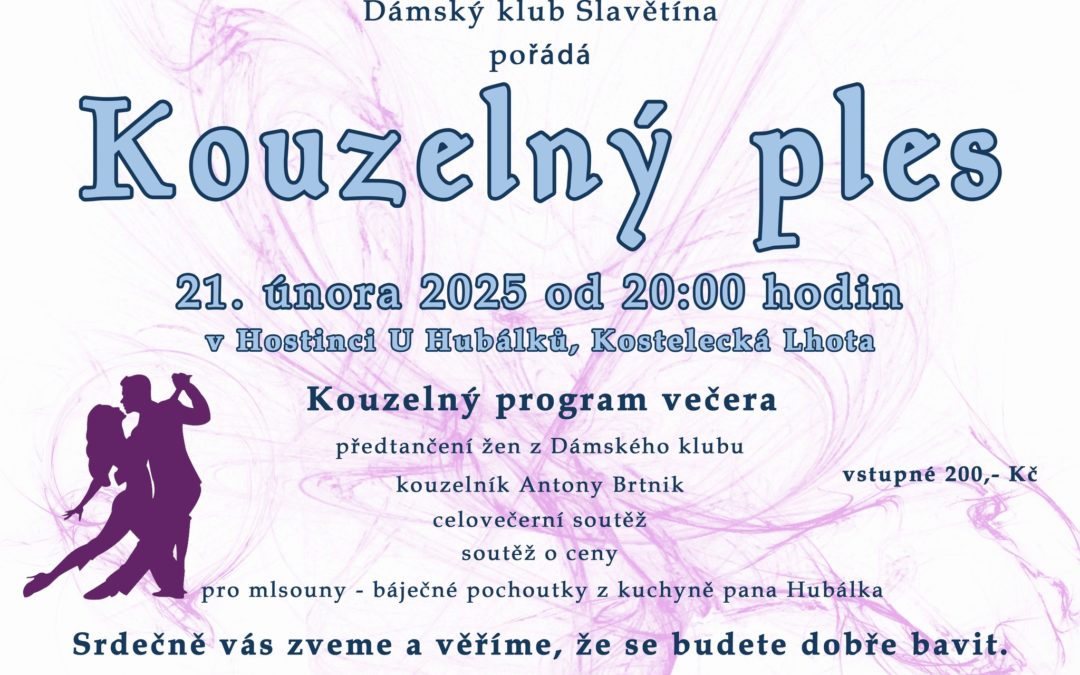 Ples Dámského klubu Slavětína – Kouzelný ples — 21. 2. 2025 od 20:00